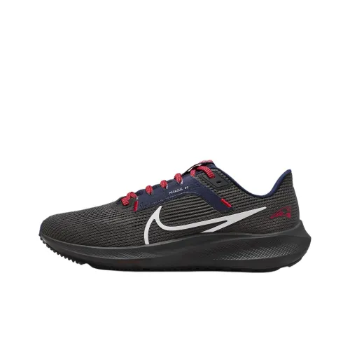 Nike Air Zoom Pegasus 40 Slip-resistant Low Top Air Cushion Бег на длинные дистанции Обувь Мужская Серый Белый