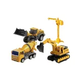 【Журавль Корм】★3 инженерных грузовика (самосвал + бульдозер + экскаватор)