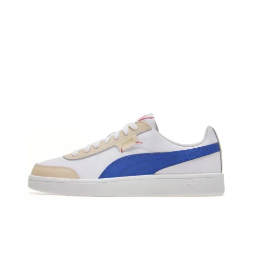 PUMA Court Legend Low Топ Скейтборд Кроссовки Унисекс Белый Синий