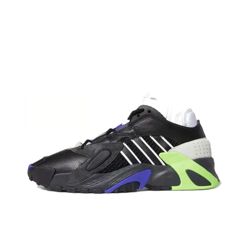 Adidas Originals Streetball Non Slip Легкий Низкий Топ Баскетбольные Кроссовки Унисекс Черный Зеленый Белый