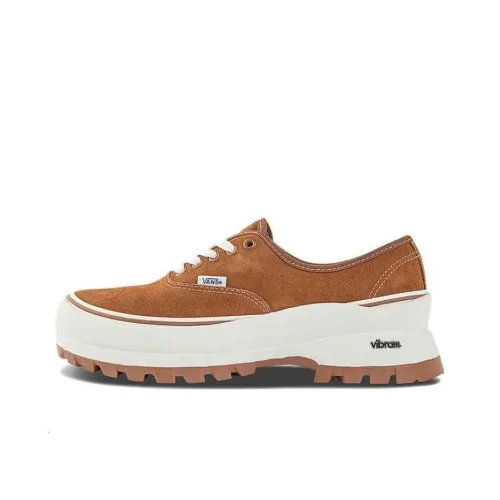 Vans Authentic Vibram Устойчивые к истиранию Низкие Кеды Унисекс Коричневый