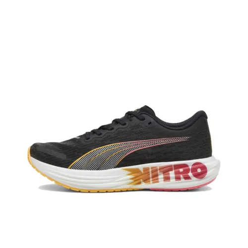 PUMA Deviate NITRO 2 Slip-Resistant Низкий Топ Повседневные Беговые Кроссовки Мужские Черные