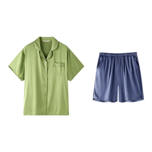 MEITENG Пижамный комплект женский зеленый