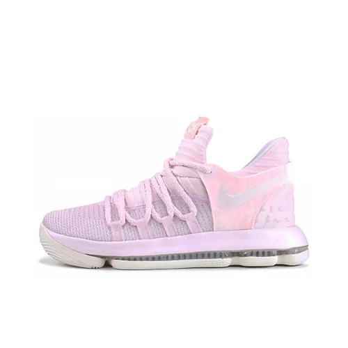 nike KD 10 Aunt Pearl Нескользящий Легкий Низкий Топ Баскетбольные кроссовки Женские Breast Рак
