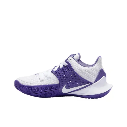 Nike Kyrie Low 2 Нескользящий Легкий Низкий Топ Баскетбольные Кроссовки Унисекс Белый Фиолетовый
