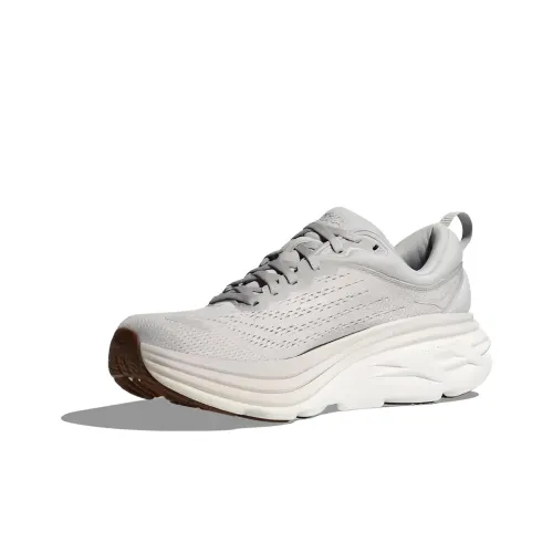 HOKA ONE ONE Bondi 8 Беговые кроссовки Низкий топ Серый/Серый Мужской