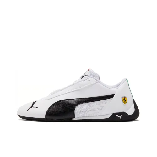 PUMA Scuderia Ferrari R Кошка Low Топ Тренировочные Кроссовки Унисекс Белый Черный