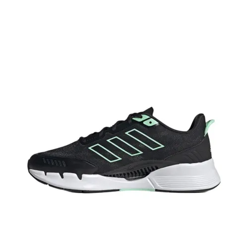 Adidas Climacool Venttack Аbrasion Resistant Низкие Беговые Кроссовки Унисекс Черные Зеленые