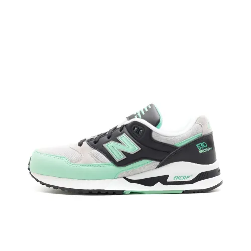 New Balance NB 530 Low Топ Беговые кроссовки Женские Черный Белый Зеленый