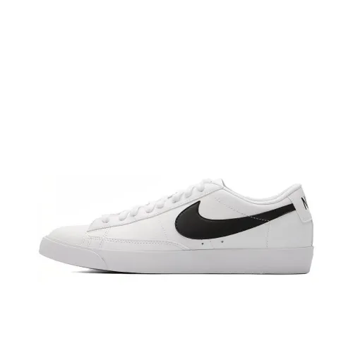Nike Blazer Low Топ Скейтборд Кроссовки Унисекс Черный Белый
