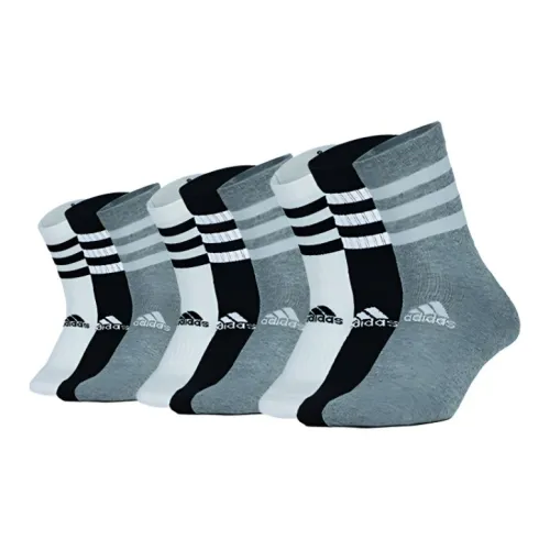 Adidas Носки до колена Унисекс Черный Белый Серый