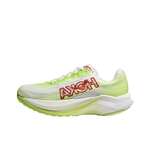 HOKA ONE ONE Mach X Амортизация и Дышащие Беговые кроссовки Женские Зеленый Белый