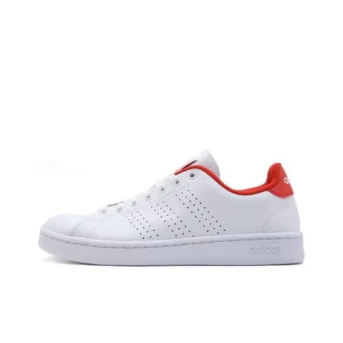 Adidas Neo ADVANTAGE Slip-resistant Abrasion-resistant Lightweight Low-Top Skateboarding Shoes Men's White Adidas Neo ADVANTAGE Противоскользящие Износостойкие Легкие Низкие Кроссовки для скейтбординга Мужские Белые