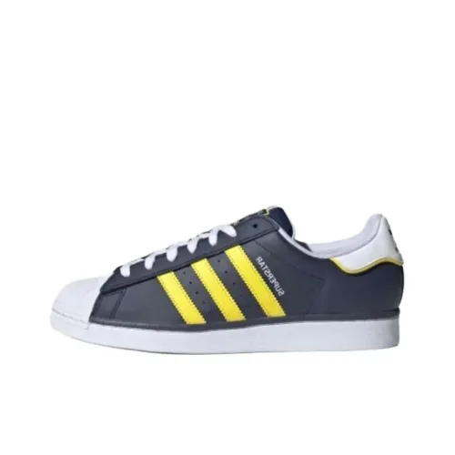 Adidas Originals SUPERSTAR LOW Топ Скейтборд Кроссовки Мужские Черный Белый Желтый