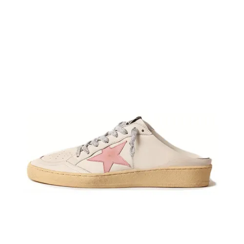 Golden Goose Ball Star Домашние тапочки Бело-розовые Женские