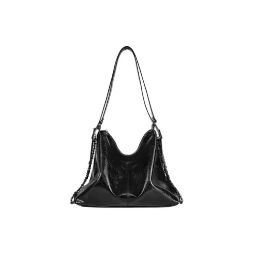 DEERE JACK Коровья кожа Сумка через плечо средний размер женский черный