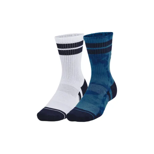 Носки Under Armour High унисекс 2 упаковки белый + синий