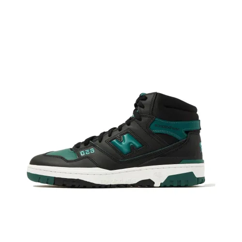 New Balance NB 650 Устойчивый к истиранию Дышащий MID Топ Винтажные баскетбольные кроссовки Женские Черный Зеленый