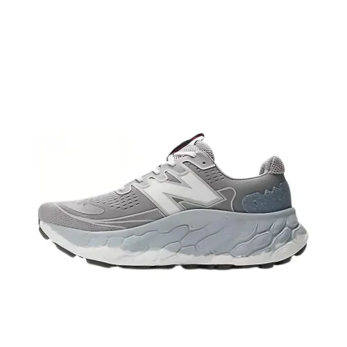 New Balance NB Свежий Foam X More Trail V3 Low Топ Беговые кроссовки Мужские Серебристо-серый