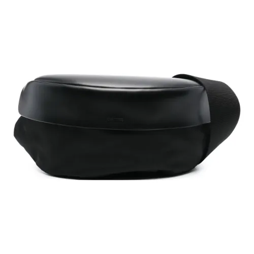 JIL SANDER Телячья кожа Бананка Средний Мужской Черный