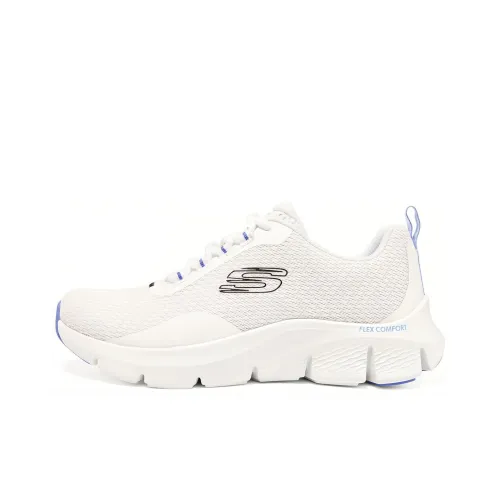 Skechers Flex Comfort Сахарный кубик Коллекция Низкий топ Повседневный Женские Белый Синий