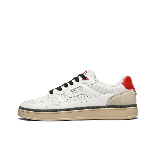 Кроссовки для скейтбординга KAPPA Low Top Classic Белый/Вишневый Красный Мужские