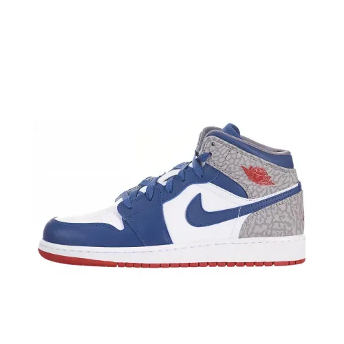 JORDAN Air Jordan 1 Винтажные баскетбольные кроссовки MID Топ Женские