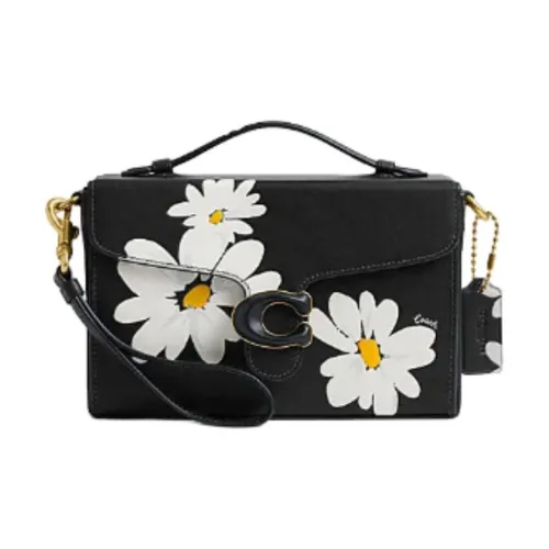 COACH Tabby Коровья кожа Сумка через плечо Сумка Маленькая Женская Смешанная Черная