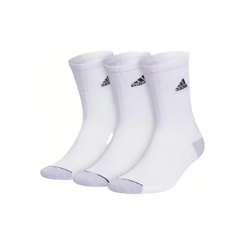 Adidas 3 пачки белые мужские носки MID до икры