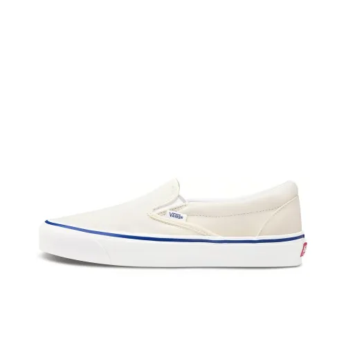 VANS Slip On L Low Top Скейтборд Кроссовки Unisex Белый Синий