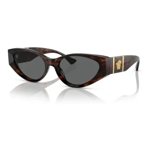 VERSACE Ацетил Кошачий глаз Солнцезащитные очки Женские Черепаховый