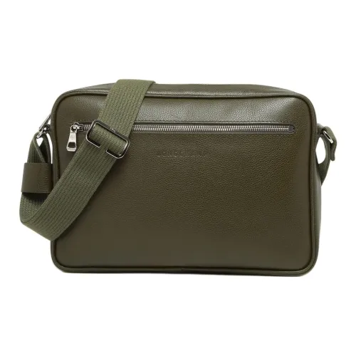 LONGCHAMP Le Foulonné Коровья кожа Camera Сумка Сумка через плечо Средний Мужской Хаки