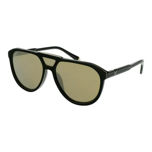 Police Пластик Aviator Солнцезащитные очки Мужской Черный