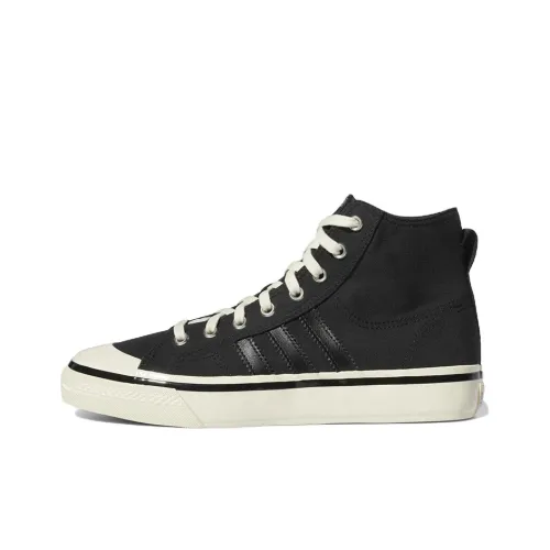 Adidas Originals NIZZA Hi Rf 74 Slip Resistant Abrasion Resistant High Top Скейтборд Кроссовки Мужской Raven