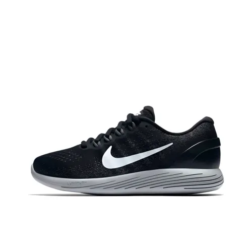 Nike Lunarglide 9 Амортизаторы Ускорение Устойчивость к истиранию Низкий Топ Повседневные Беговые кроссовки Женские Черный
