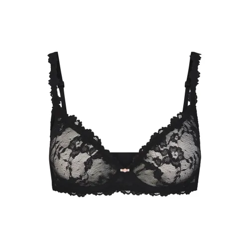 SKIMS Эластичный Кружево Без подкладки Demi Бюстгальтер Женский 1 Пачка Onyx Onyx