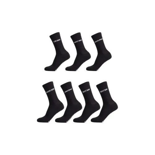 GYMSHARK GFX Высокие носки 7PK носки до колена мужские 7 упаковка черный