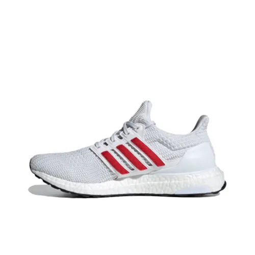 Adidas ULT Дышащие Низкие Кроссовки для Бега на Дистанцию Мужские Белые и Красные