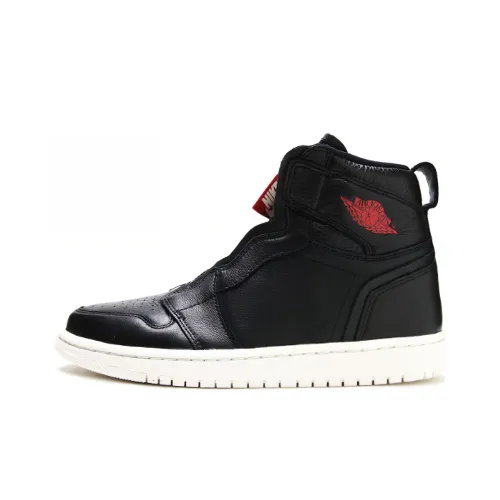 Jordan Air Jordan 1 High Zip Premium High Top Винтажные баскетбольные кроссовки Женские Черные