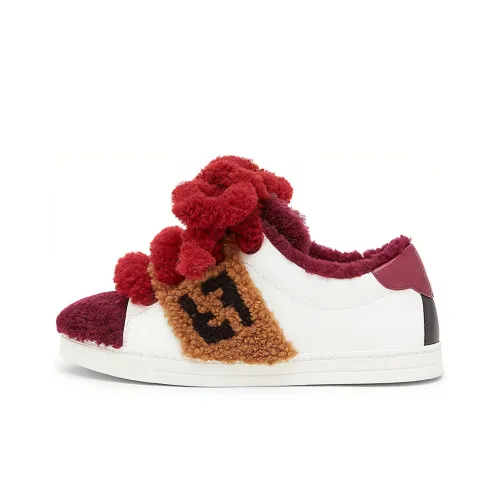 FENDI Низкий Топ Стильные Скейтбординги Женские Белые