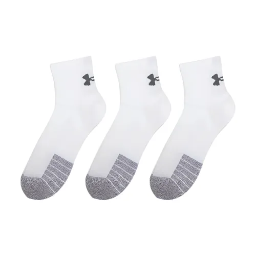 Низкие носки Under Armour унисекс 3 упаковки белые