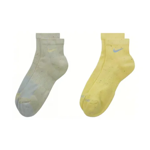 NIKE 2 шт Зеленый+Желтый Унисекс Носки