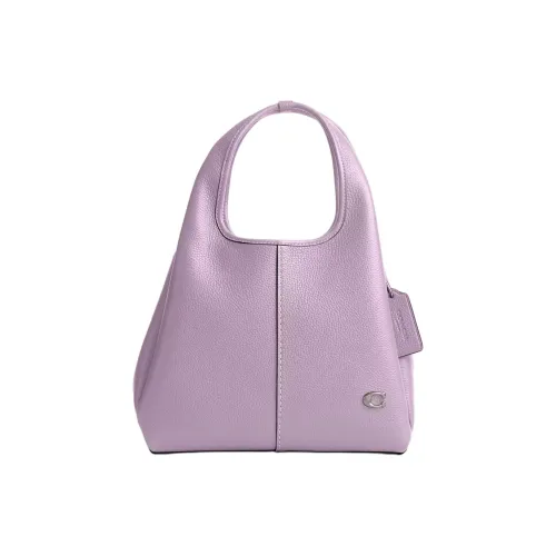 COACH LANA Полированная кожа с эффектом галечного покрытия сумка через плечо средний размер женский светло-фиолетовый