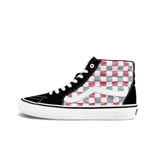 VANS SK8 Pro High Топ Скейтборд Кроссовки Унисекс Черный Красный Синий