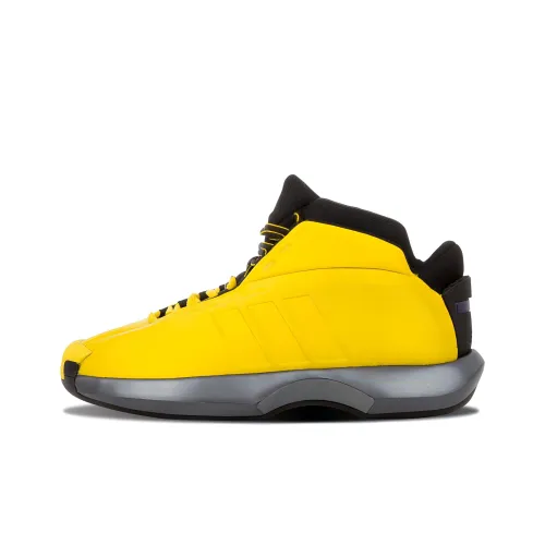 Adidas Crazy 1 Sunshine Slip Легкий Low Top Винтажные баскетбольные кроссовки Унисекс Желтый