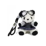 Темно-синий ремень, юбка, медведь