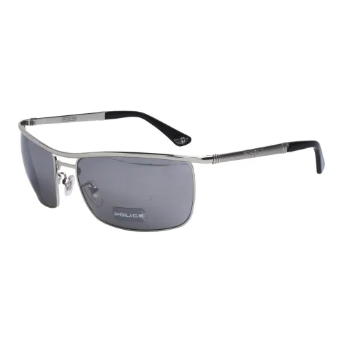 Police Металл Aviator Солнцезащитные очки Мужские Silver