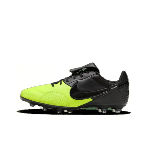 Nike Premier 3 FG Твердый грунт Природная трава Амортизаторы Slip-resistant Футбольные бутсы Мужской Черный Зеленый