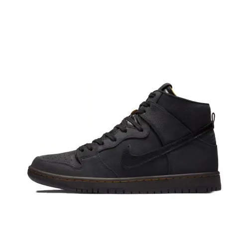 Nike Dunk SB Разобранный Doc Martens Легкий Покрытие Высокие Кроссовки для скейтбординга Мужские Черные