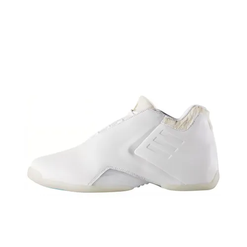 Adidas T Mac 3 Трэйси Макгрэди Шок Абсорберы Противоскользящие Устойчивые к Износу MID Топ Баскетбольные Кроссовки Мужские Белые